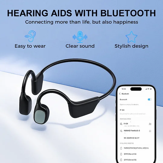 💖 💥 LIMITED TIME OFFER!🔥Pryxo Bone Conduction Smart Hearing Aids Amplifier – Patented Transducer, Best Bone Conduction Aid✅made in the USA✅🔥Limited stock available!🔥