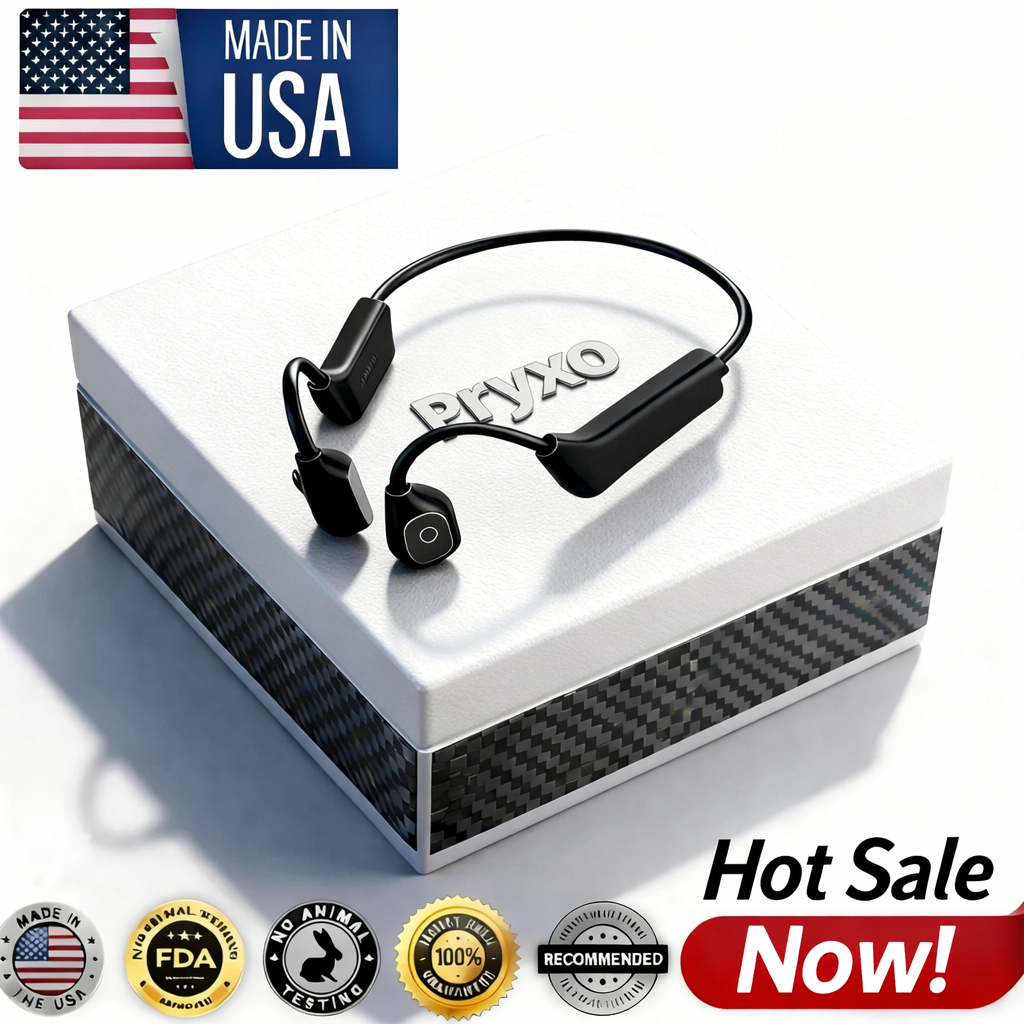 💖 💥 LIMITED TIME OFFER!🔥Pryxo Bone Conduction Smart Hearing Aids Amplifier – Patented Transducer, Best Bone Conduction Aid✅made in the USA✅🔥Limited stock available!🔥
